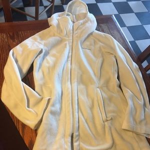 Extra Long Columbia Zip up fleece jacket